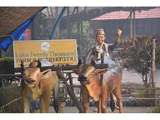 A depiction of typical Nepali Farmer in the Farm Retreat