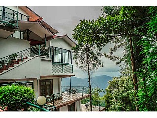 Main Building of the hotel in the evening time