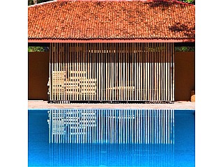 Pool side house