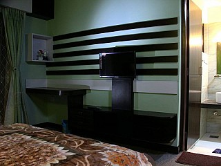 Room with LCD TV