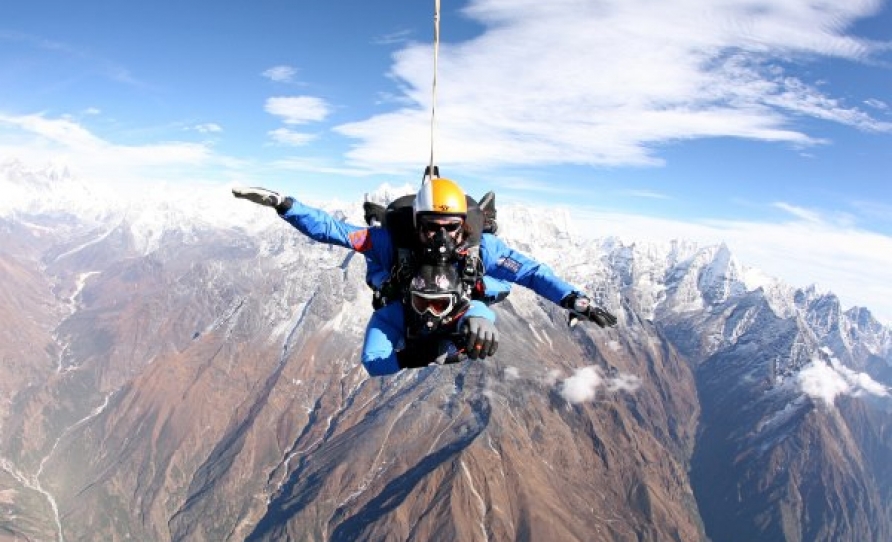 Single skydive at Nepal