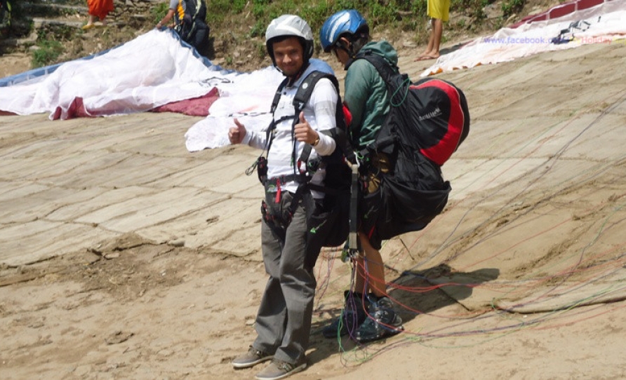 Before Paragliding in Nepal