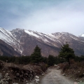 himalayan ranges seen from beni to jomsom