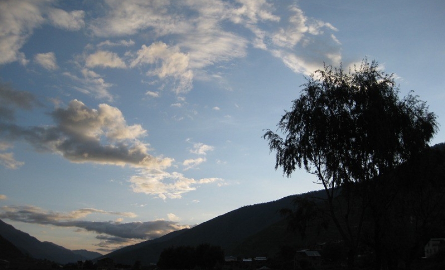 Sunset at jumla